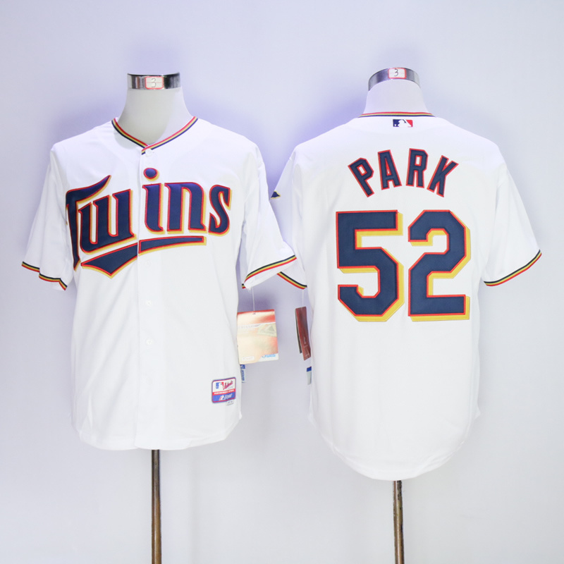 MLB Minnesota Twins #52 Park White Jersey