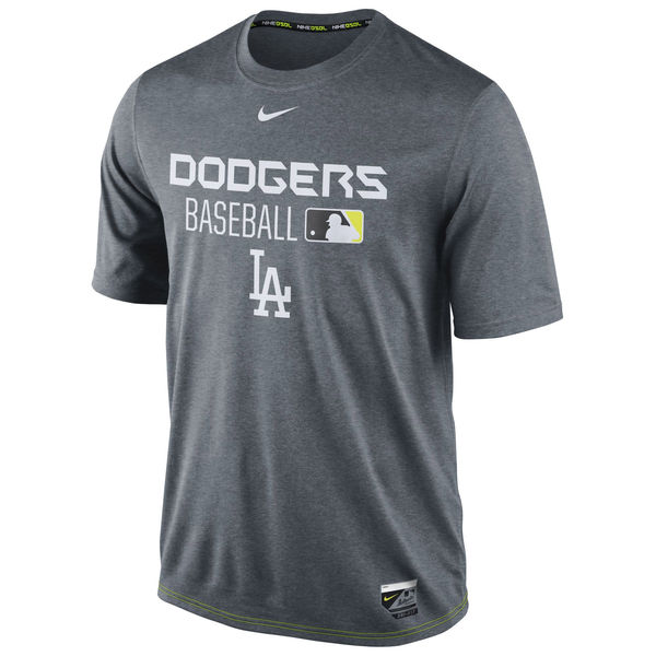 MLB Los Angeles Dodgers Grey Color Mens T-Shirt
