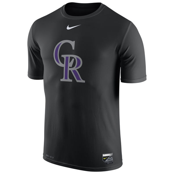 MLB Colorado Rockies Black Mens T-Shirt