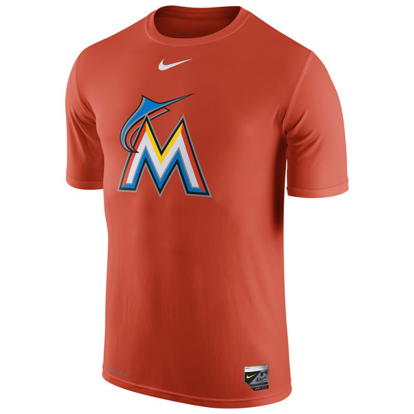 MLB Miami Marlins Orange Mens T-Shirt