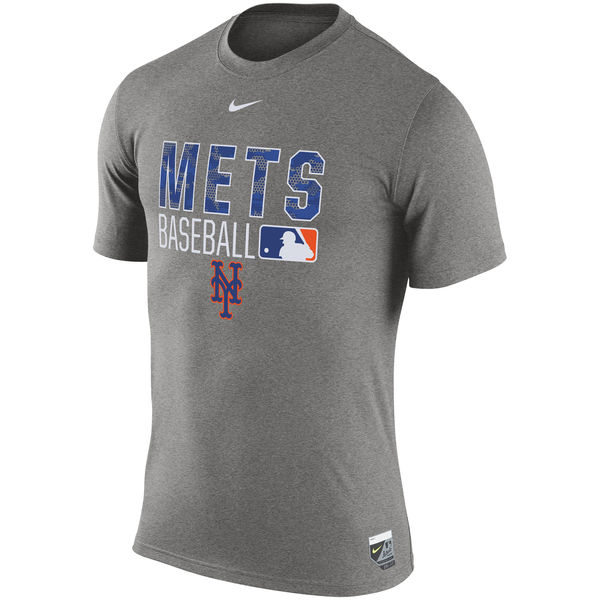 MLB New York Mets Grey Mens T-Shirt