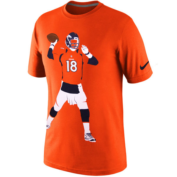 NFL Denver Broncos Orange Mens T-Shirt