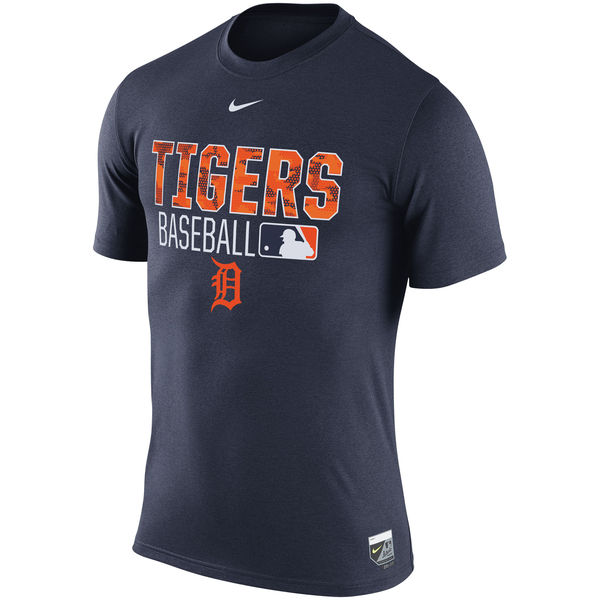 MLB Detroit Tigers Mens Blue T-Shirt