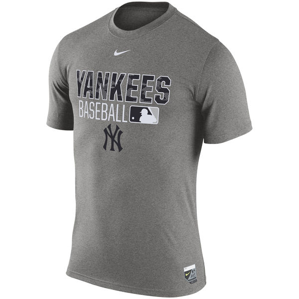 MLB New York Yankees Grey Mens T-Shirt