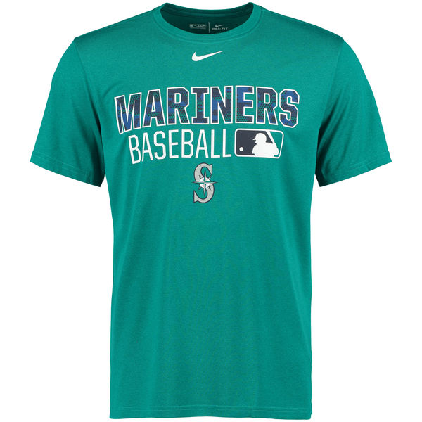 MLB Seattle Mariners Green Mens T-Shirt