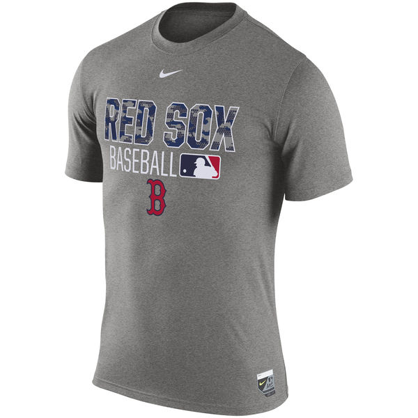 MLB Boston Red Sox Grey Mens T-Shirt