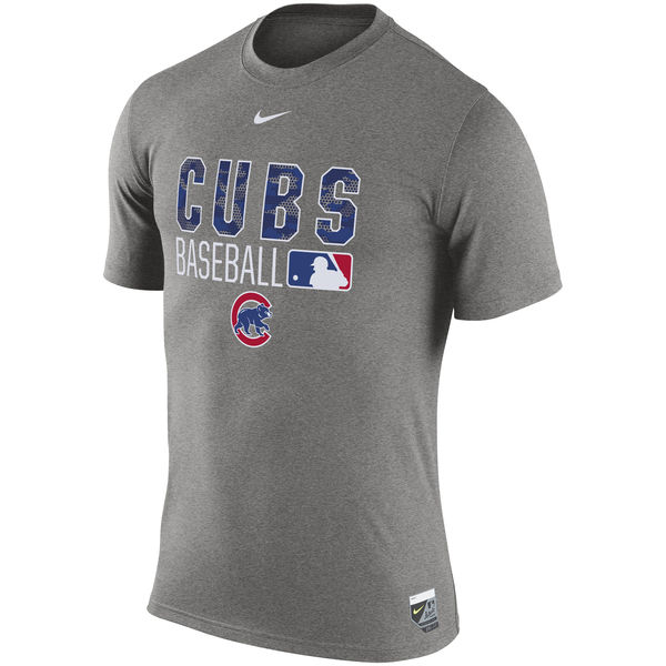 MLB Chicago Cubs Mens T-Shirt Grey