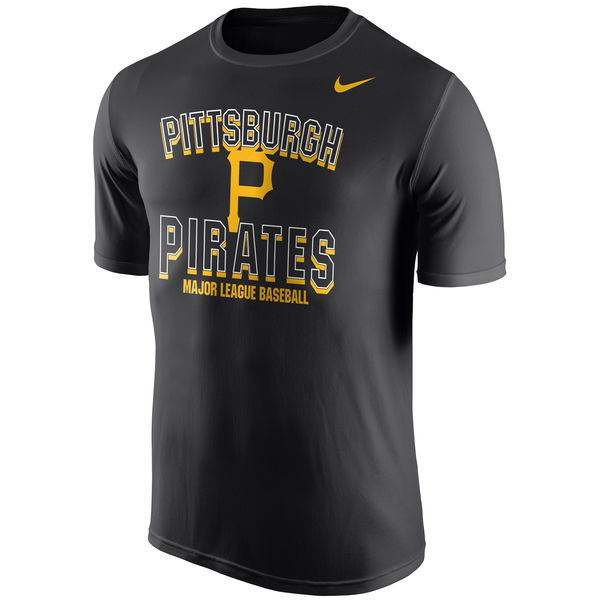 MLB Pittsburgh Pirates Black Color Mens T-Shirt