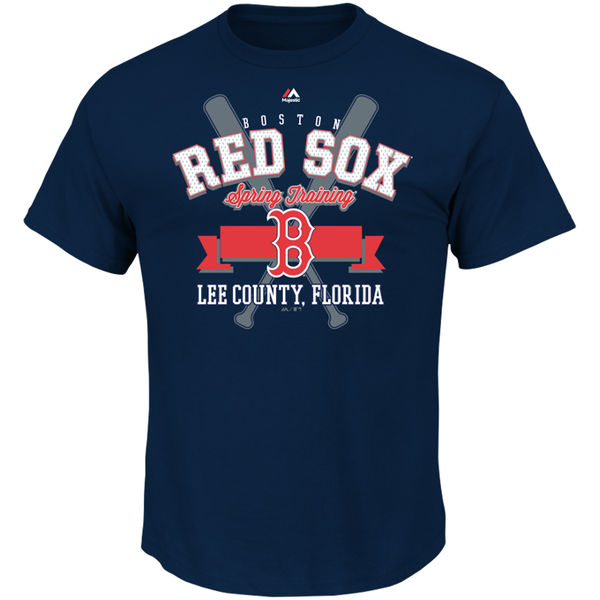 MLB Boston Red Sox Blue Mens T-Shirt