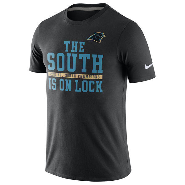 Carolina Panthers Nike 2015 NFC South Division Champions T-Shirt - Black 