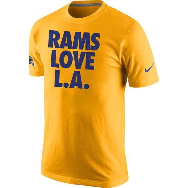 Los Angeles Rams Nike Rams Love L. A.T-Shirt - Gold 