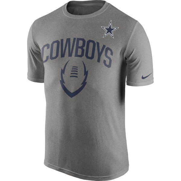 Dallas Cowboys Nike Legend Icon Performance T-Shirt - Dark Gray 