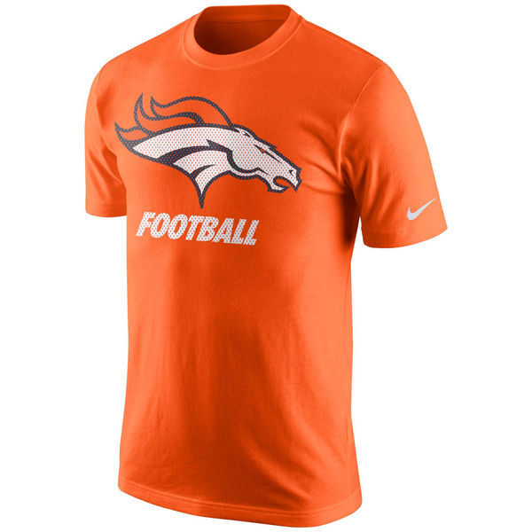 Denver Broncos Nike Facility T-Shirt - Orange 