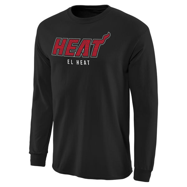 Miami Heat Noches Enebea Long Sleeve T-Shirt - Black