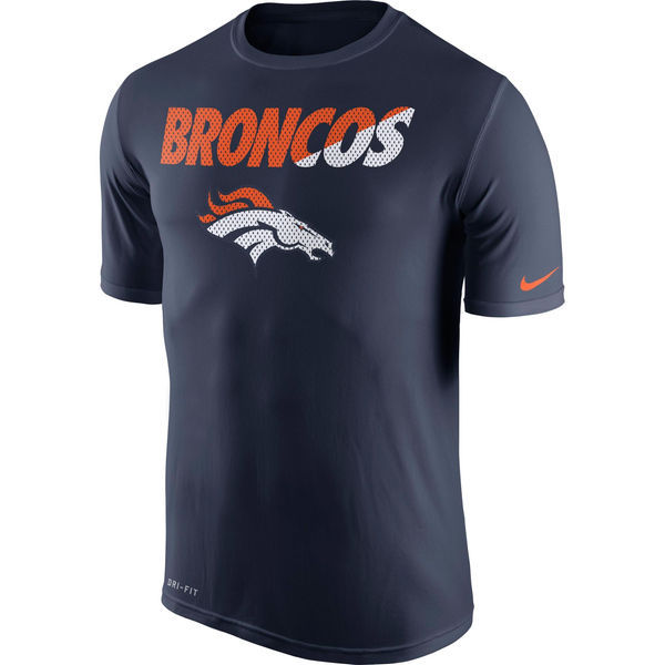 Denver Broncos Nike Legend Staff Practice Performance T-Shirt - Navy Blue 