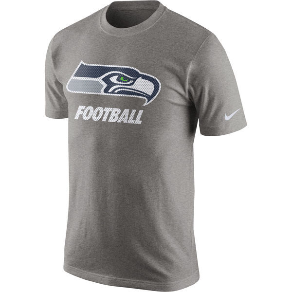 Seattle Seahawks Nike Facility T-Shirt - Heathered Gray 
