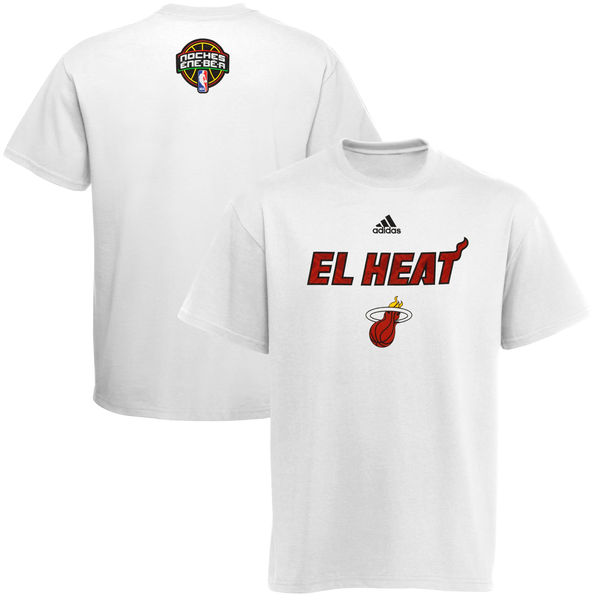 Miami Heat 2014 Noches Enebea ClimaLITE Performance T-Shirt - White