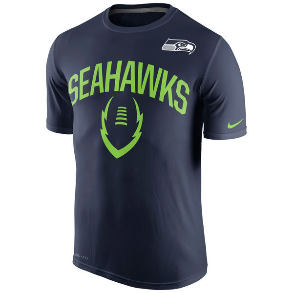 Seattle Seahawks Nike Legend Icon Performance T-Shirt - Navy Blue 