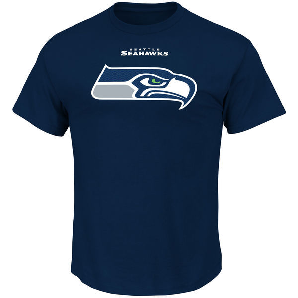 Seattle Seahawks Majestic Critical Victory T-Shirt - Navy 
