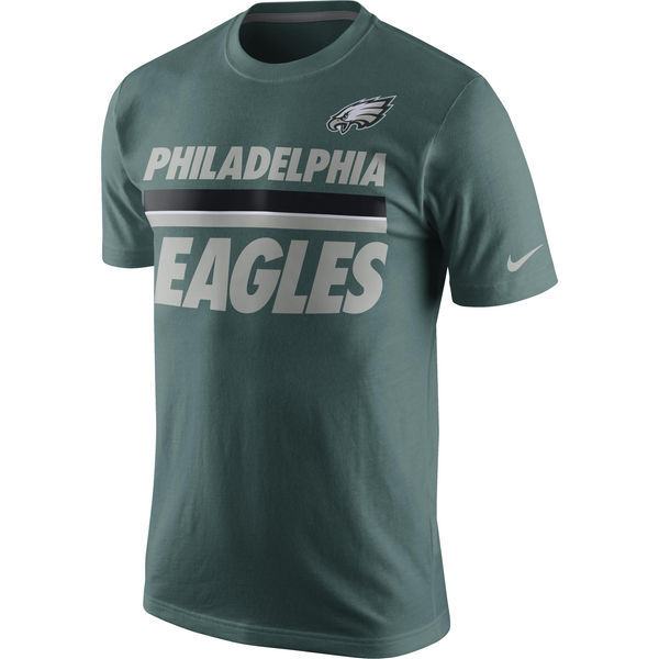 Philadelphia Eagles Nike Team Stripe T-Shirt - Green 