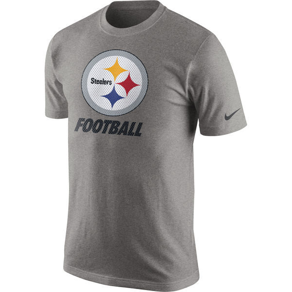 Pittsburgh Steelers Nike Facility T-Shirt - Heathered Gray 