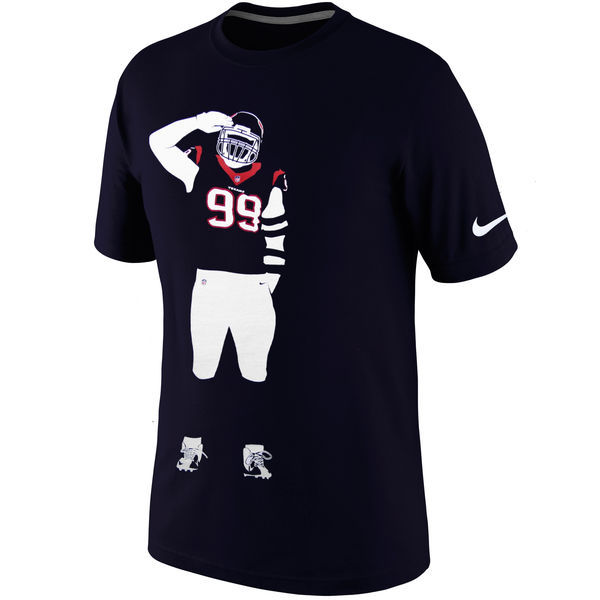 JJ Watt Houston Texans Nike Silhouette T-Shirt - Navy Blue 