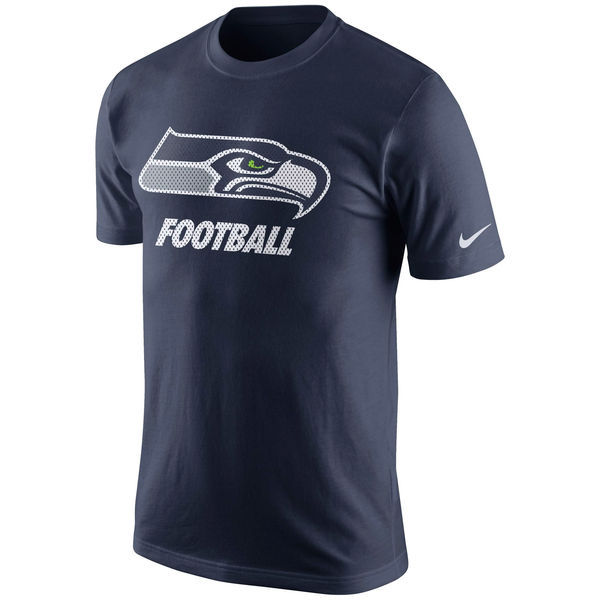 Seattle Seahawks Nike Facility T-Shirt - College Navy 