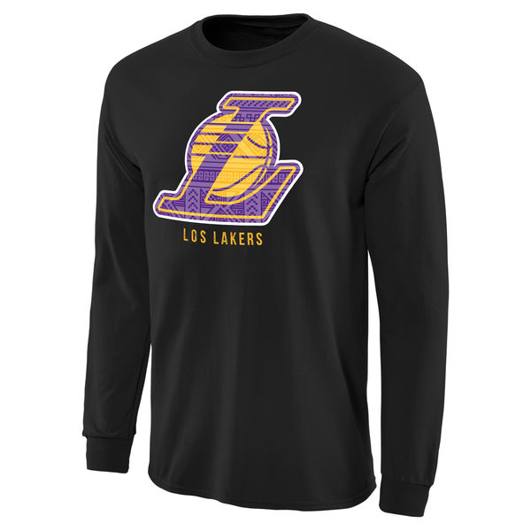 Los Angeles Lakers Noches Enebea Long Sleeve T-Shirt - Black