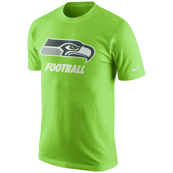 Seattle Seahawks Nike Facility T-Shirt - Neon Green 