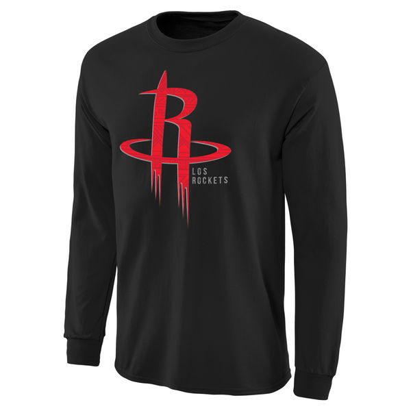 Houston Rockets Noches Enebea Long Sleeve T-Shirt - Black