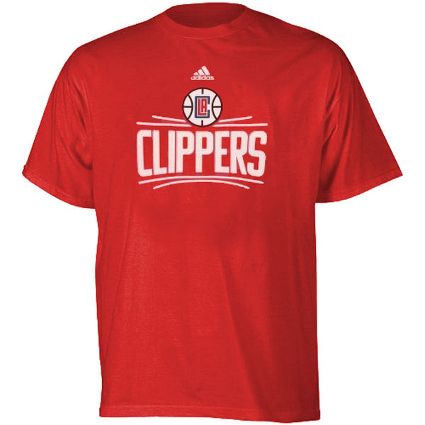 Los Angeles Clippers adidas Primary Logo T-Shirt - Red