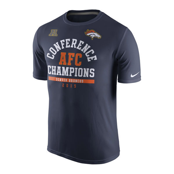 Denver Broncos Nike 2015 AFC Conference Champions Arch Legend T-Shirt - Navy 