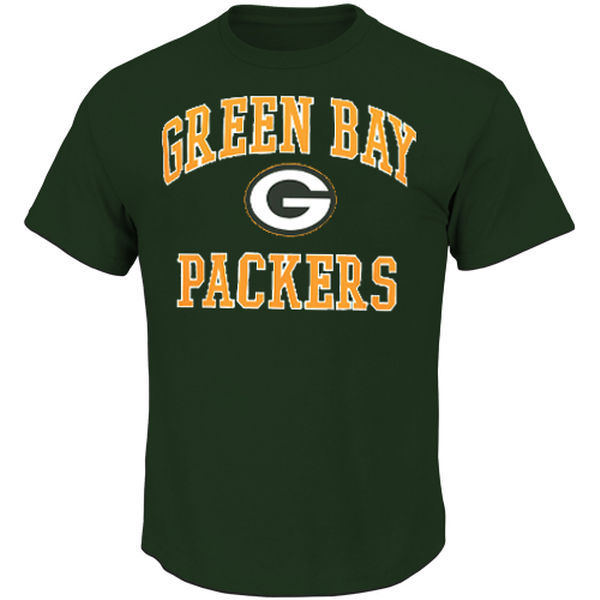 Green Bay Packers Majestic Big and Tall Heart & Soul III T-Shirt  Green 