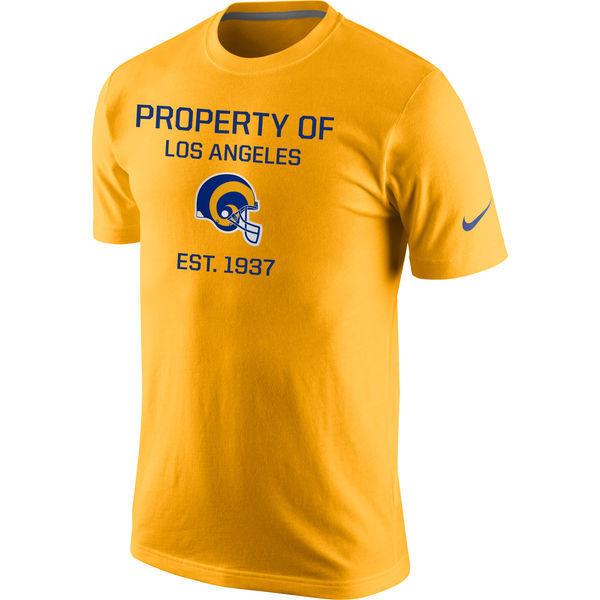 Los Angeles Rams Nike Property Of Performance T-Shirt - Gold 