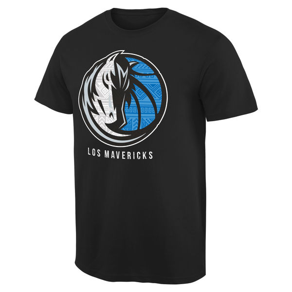 Dallas Mavericks Noches Enebea T-Shirt - Black