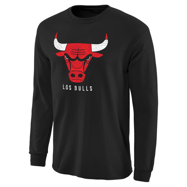 Chicago Bulls Noches Enebea Long Sleeve T-Shirt - Black