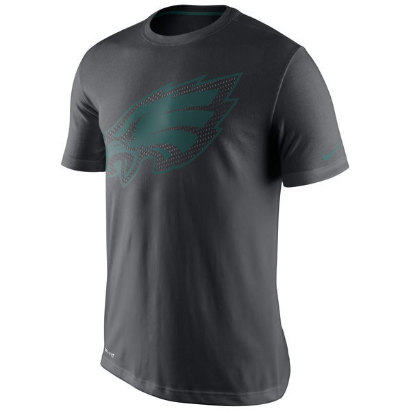 Philadelphia Eagles Nike Team Travel Performance T-Shirt - Charcoal 