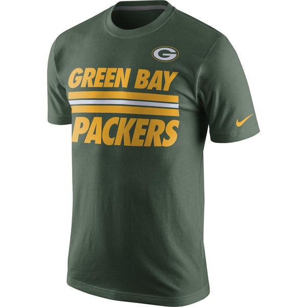 Green Bay Packers Nike Team Stripe T-Shirt - Green 