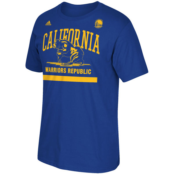 Golden State Warriors adidas Cali Bear T-Shirt - Royal