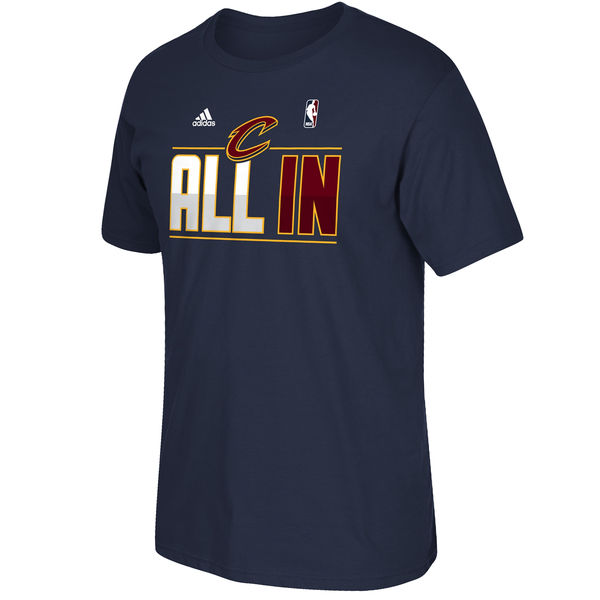 Cleveland Cavaliers adidas 2015 Playoffs Slogan T-Shirt - Navy