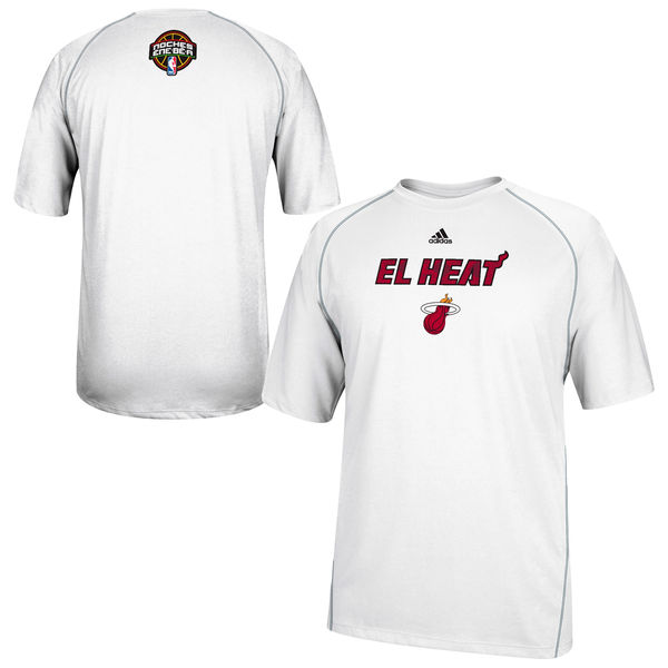 Miami Heat 2014 Noches Enebea T-Shirt - White