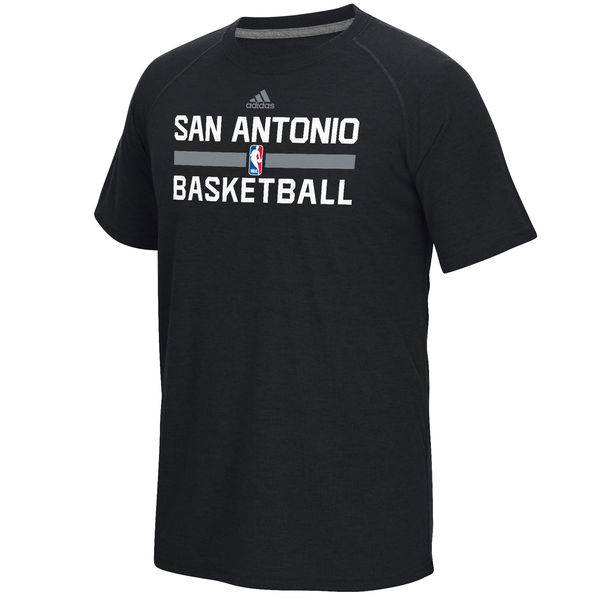 San Antonio Spurs adidas On-Court Climalite Ultimate T-Shirt - Black