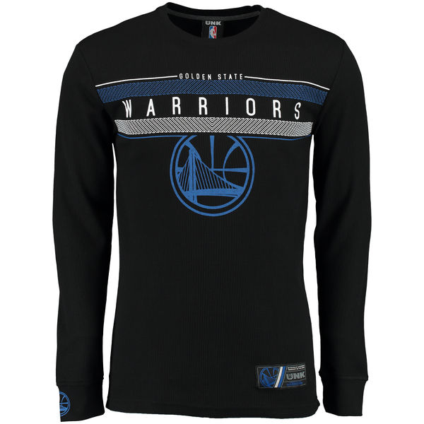 Golden State Warriors UNK MVP Midtown Long Sleeve Thermal T-Shirt - Black