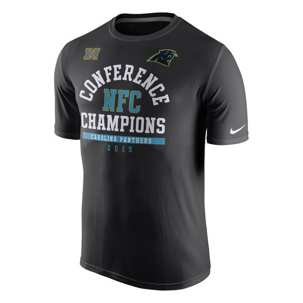 Carolina Panthers Nike 2015 NFC Conference Champions Arch Legend T-Shirt - Black 