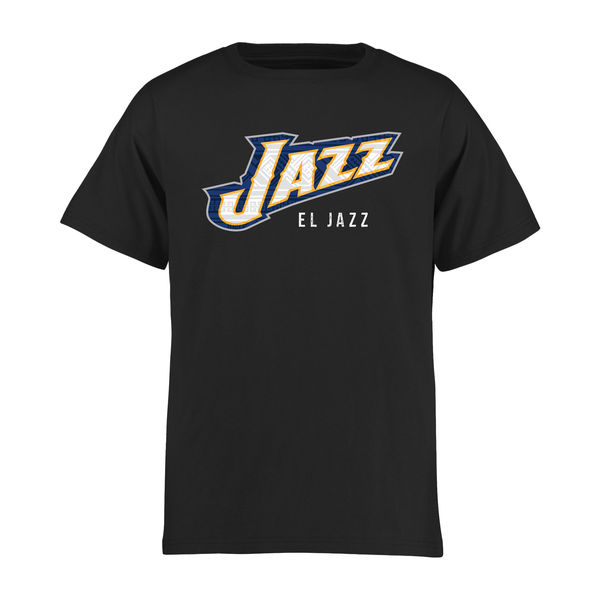 Utah Jazz Youth Noches Enebea T-Shirt - Black