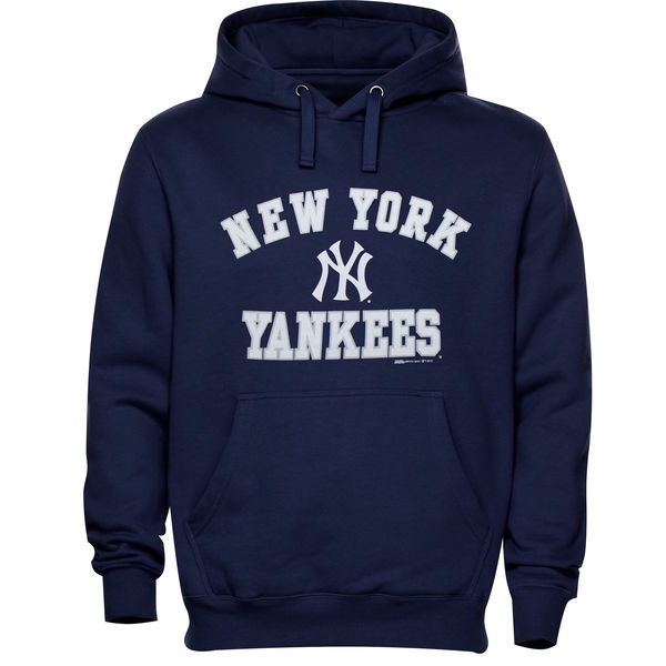 New York Yankees Stitches Fastball Fleece Pullover Hoodie  Navy Blue