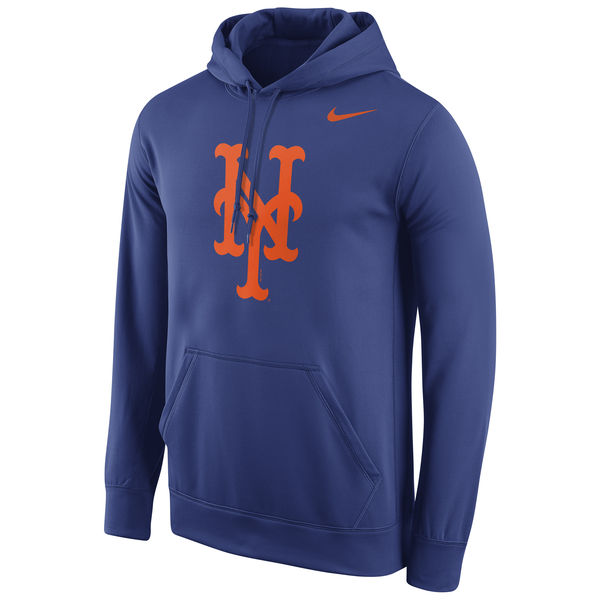 New York Mets Nike Logo Performance Pullover Hoodie - Royal