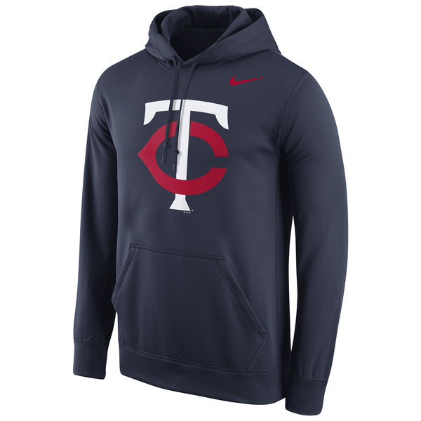 Minnesota Twins Nike Logo Performance Pullover Hoodie - Navy