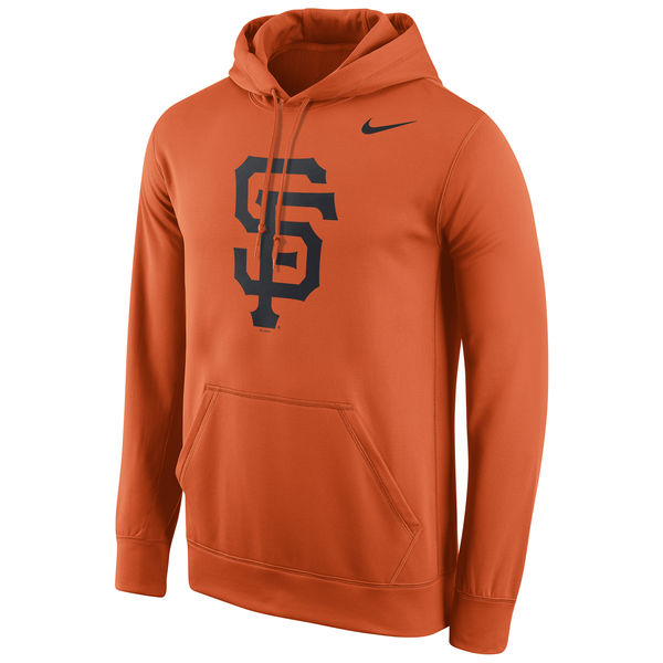 San Francisco Giants Nike Logo Performance Pullover Hoodie - Orange