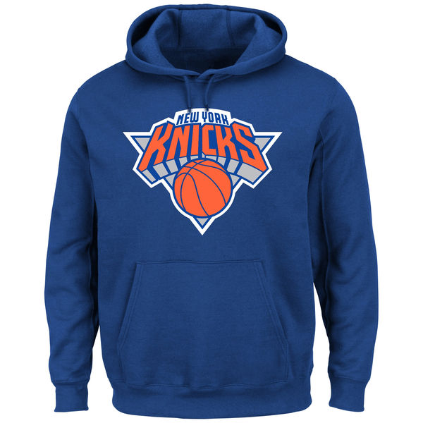 New York Knicks Distressed Hoodie - Blue